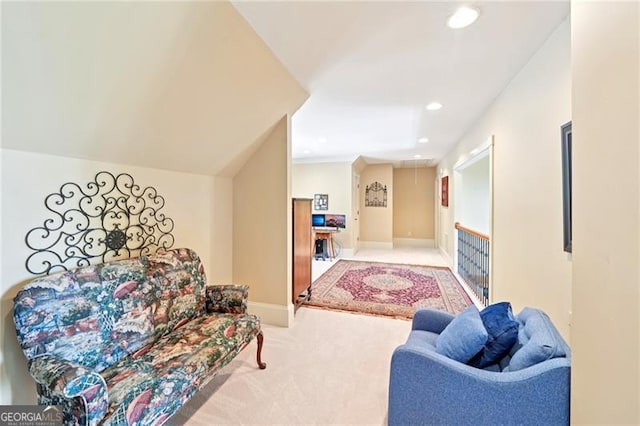 44 Sassafras Rdg, Big Canoe, GA 30143 - carpeted living area featuring recessed lighting