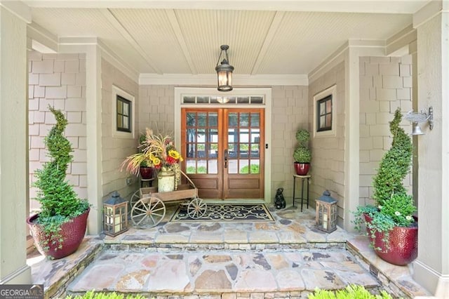 44 Sassafras Rdg, Big Canoe, GA 30143 - entrance to property featuring french doors