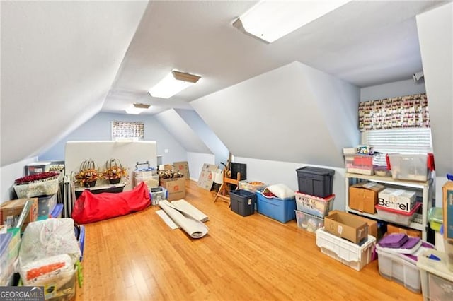44 Sassafras Rdg, Big Canoe, GA 30143 - recreation room with wood finished floors and lofted ceiling