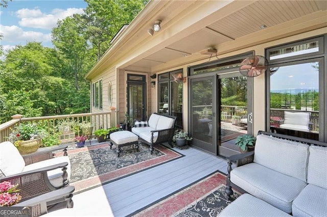 44 Sassafras Rdg, Big Canoe, GA 30143 - deck featuring outdoor lounge area