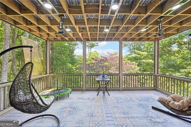 44 Sassafras Rdg, Big Canoe, GA 30143 - view of patio / terrace featuring view of wooded area