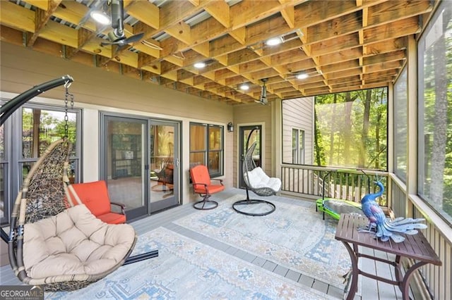 44 Sassafras Rdg, Big Canoe, GA 30143 - sunroom with healthy amount of natural light