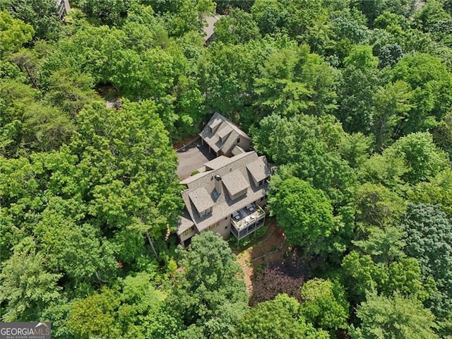 44 Sassafras Rdg, Big Canoe, GA 30143 - view of subject property with a heavily wooded area