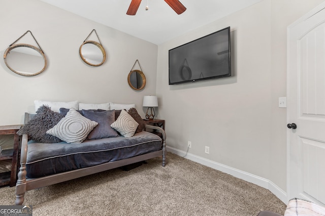 300 Bridgehampton Way, Perry, GA 31069 - living room featuring a ceiling fan and carpet floors