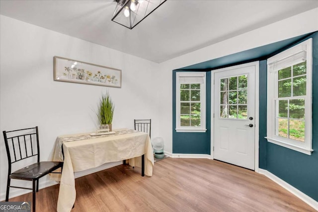 425 Shelby Ln, Hiram, GA 30141 - dining room with baseboards and light wood-style floors