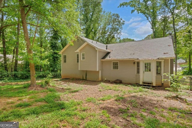 425 Shelby Ln, Hiram, GA 30141 - back of property with a chimney