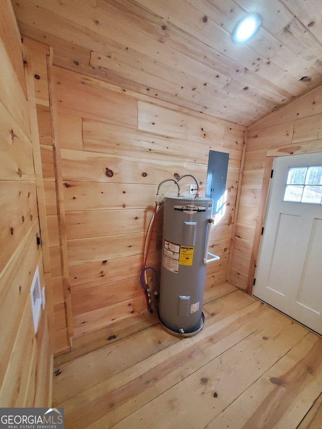 282 Armor Way, Ellijay, GA 30540 - utility room with water heater and electric panel