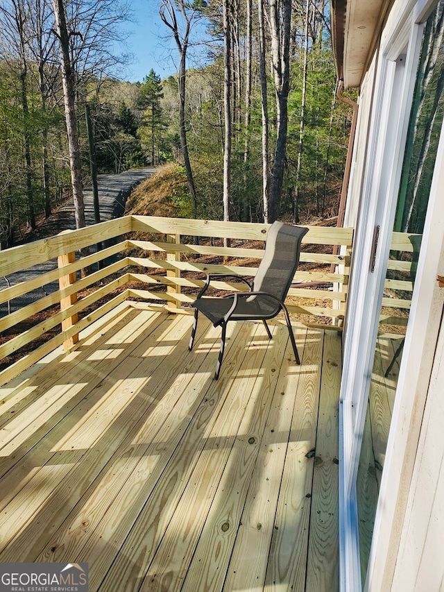 282 Armor Way, Ellijay, GA 30540 - view of wooden terrace
