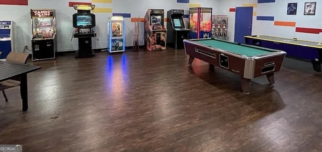 282 Armor Way, Ellijay, GA 30540 - game room featuring billiards and wood finished floors