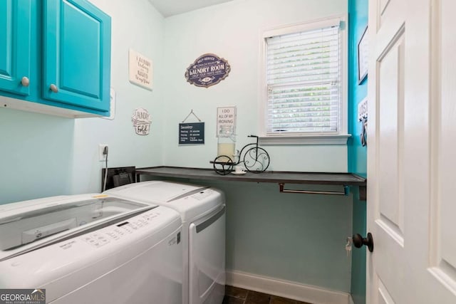 425 Starfire Ct, Suwanee, GA 30024 - washroom with cabinet space and washing machine and dryer