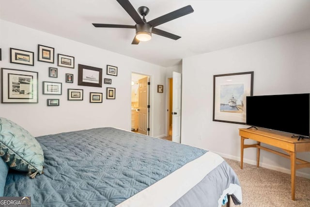 425 Starfire Ct, Suwanee, GA 30024 - bedroom featuring carpet flooring and a ceiling fan