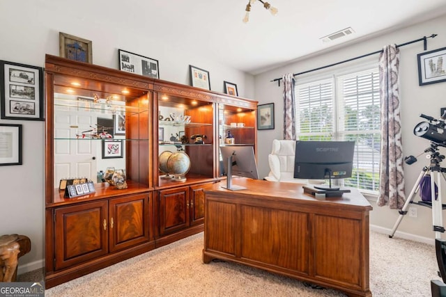 425 Starfire Ct, Suwanee, GA 30024 - office featuring baseboards and light colored carpet