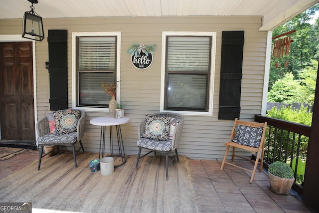 3227 Due W Rd, Dallas, GA 30157 - view of wooden porch