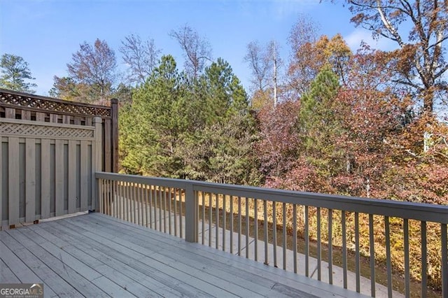 5667 Cascade, Atlanta, GA 30336 - view of wooden terrace