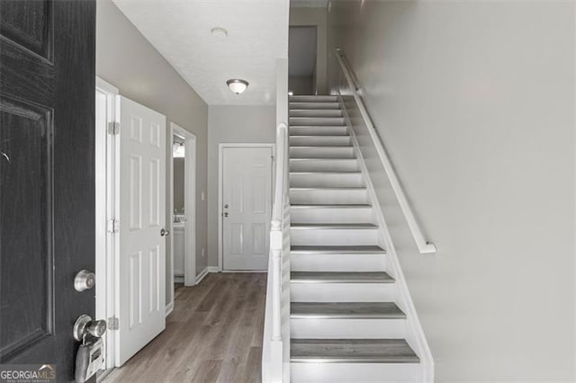 5667 Cascade, Atlanta, GA 30336 - stairway with wood finished floors and baseboards