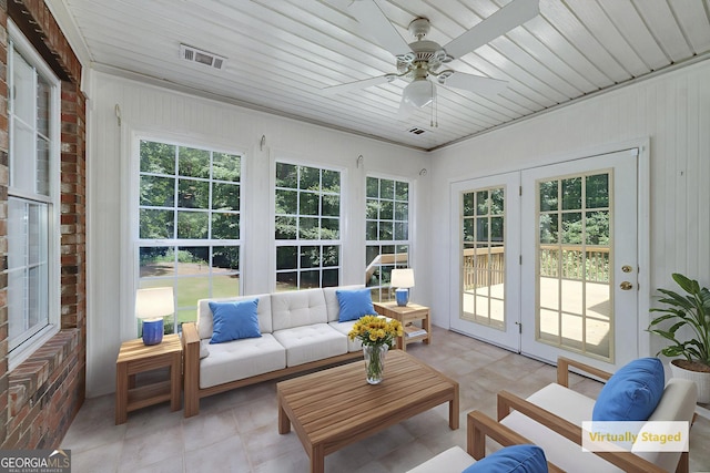 110 Chardonnay Oaks Dr, Mcdonough, GA 30252 - sunroom with french doors