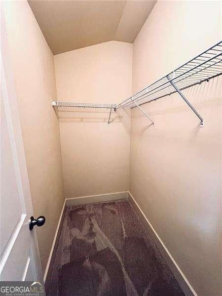 3202 Saute Way, Avondale Estates, GA 30002 - spacious closet featuring carpet flooring and vaulted ceiling