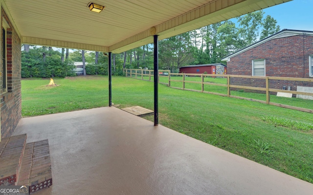 37 Cunningham Dr, Hartwell, GA 30643 - fenced backyard with a patio