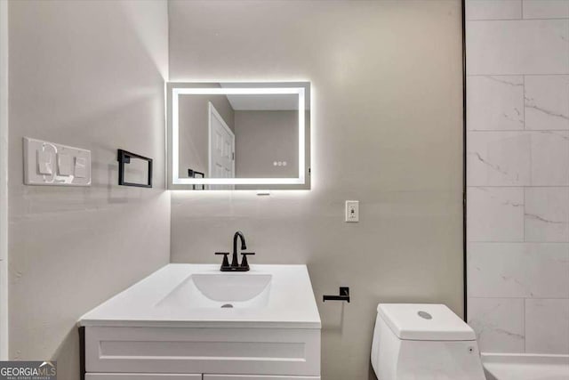 847 Magna Carta Dr NW, Atlanta, GA 30318 - bathroom with vanity and toilet