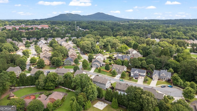 452 Rockford Pass, Marietta, GA 30064 - aerial perspective of suburban area with mountains