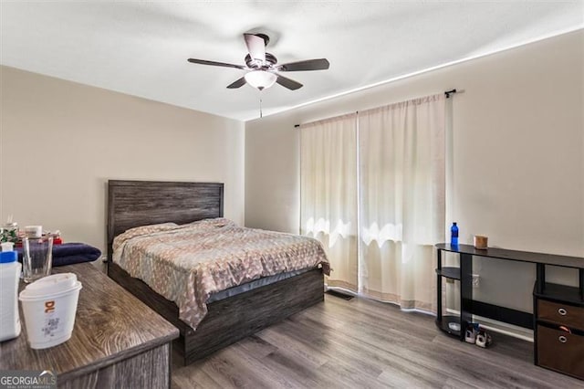 4146 Monclair, Columbus, GA 31907 - bedroom featuring wood finished floors and ceiling fan