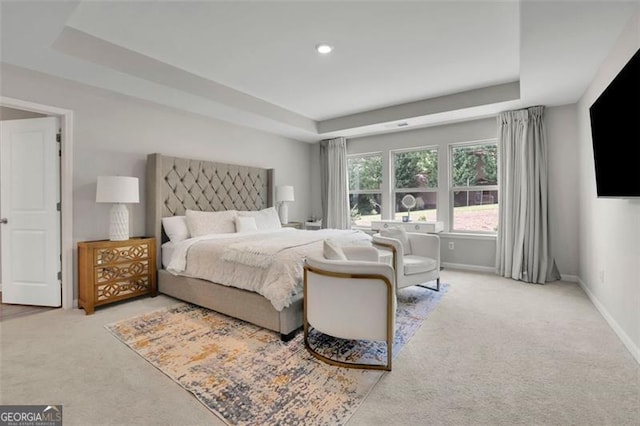 1969 Lanier Harbor Pt, Buford, GA 30518 - carpeted bedroom featuring a tray ceiling