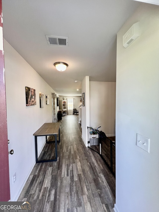 312 Indian River Dr, Jefferson, GA 30549 - hall featuring wood finished floors and an upstairs landing