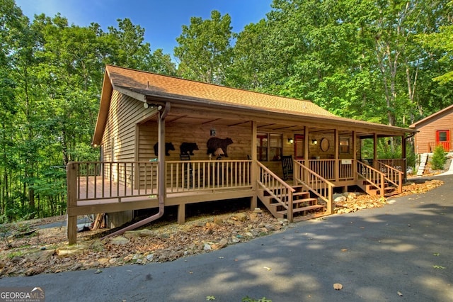 191 Deer Run Rd, Blairsville, GA 30512 - view of front of home with a porch and roof with shingles