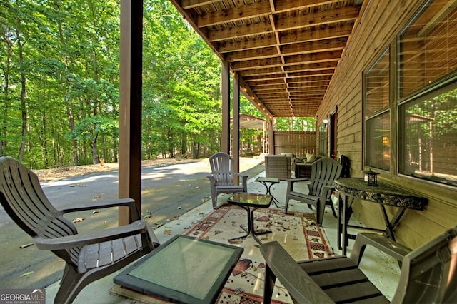 191 Deer Run Rd, Blairsville, GA 30512 - view of patio featuring outdoor lounge area