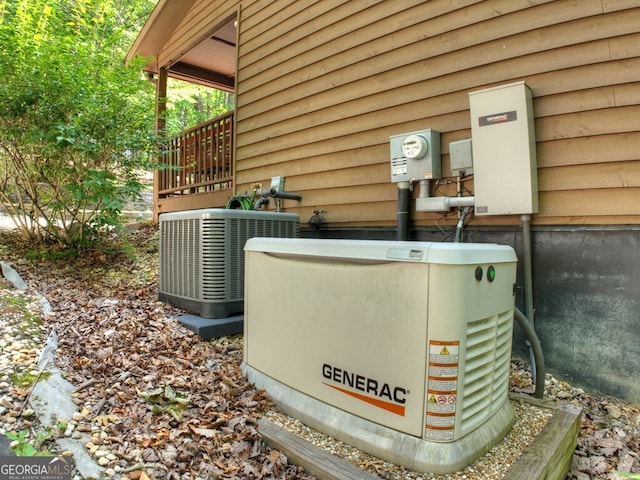 191 Deer Run Rd, Blairsville, GA 30512 - exterior view of a power unit and a central air condition unit
