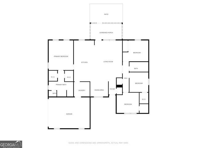 605 Live Oak Way, Dublin, GA 31021 - view of floor plan / room layout