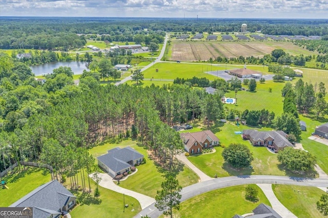605 Live Oak Way, Dublin, GA 31021 - bird's eye view of a large body of water