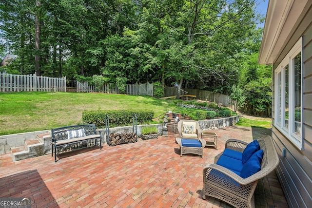 747 Channing Dr NW, Atlanta, GA 30318 - fenced backyard with a patio area