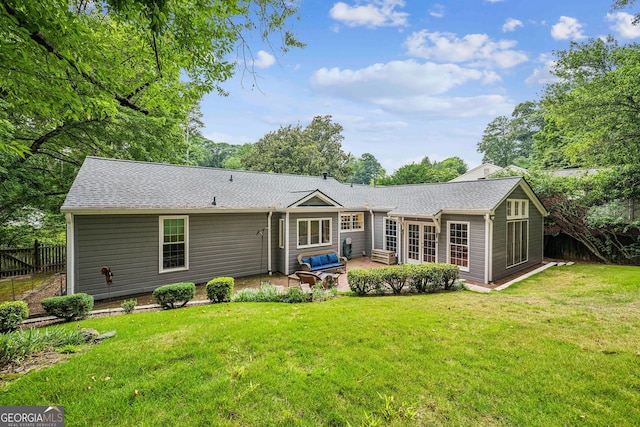 747 Channing Dr NW, Atlanta, GA 30318 - back of house with a patio area and a shingled roof