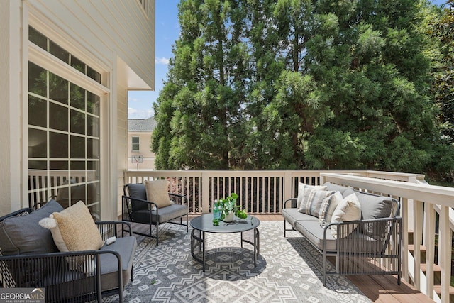665 Greenview Ter, Milton, GA 30004 - wooden terrace with an outdoor living space