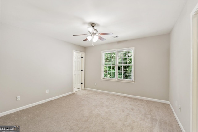 665 Greenview Ter, Milton, GA 30004 - carpeted spare room featuring a ceiling fan and baseboards
