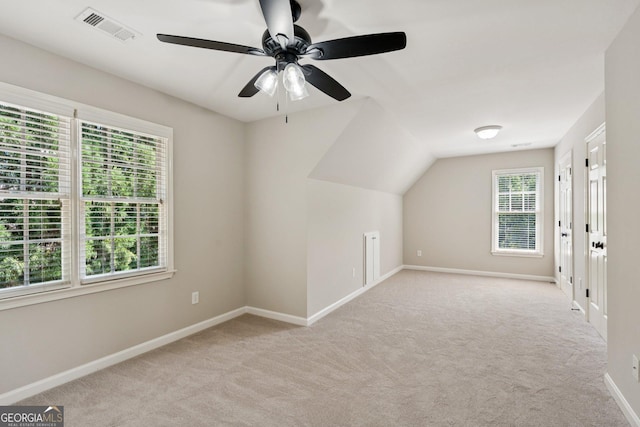 665 Greenview Ter, Milton, GA 30004 - bonus room with carpet flooring, a ceiling fan, and vaulted ceiling