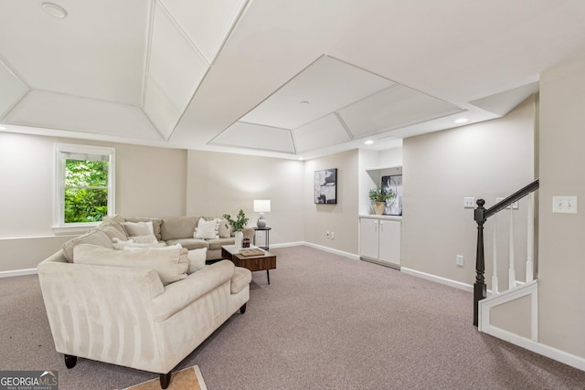 665 Greenview Ter, Milton, GA 30004 - living area featuring carpet flooring and stairs