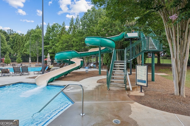 665 Greenview Ter, Milton, GA 30004 - community pool featuring a water slide