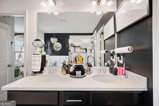 2404 Fitts Dr, Conyers, GA 30094 - full bathroom featuring double vanity