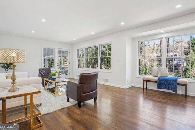 335 Amberidge, Atlanta, GA 30328 - living room with wood finished floors and recessed lighting