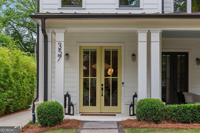 357 Mell Ave Unit A, Atlanta, GA 30307 - property entrance with french doors and covered porch