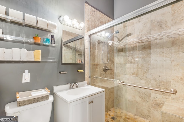 412 Perry Rd, Armuchee, GA 30105 - full bathroom with a stall shower and vanity