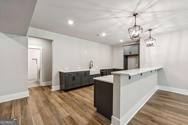 6326 Point Twenty Two, Gainesville, GA 30506 - empty room with ceiling fan, recessed lighting, and wood finished floors