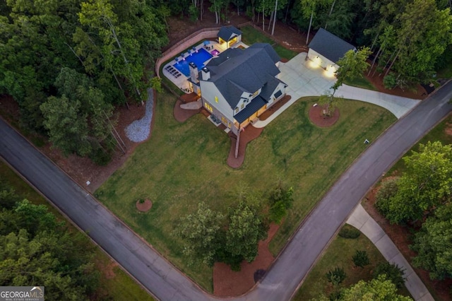 6326 Point Twenty Two, Gainesville, GA 30506 - view from above of property featuring a pool area