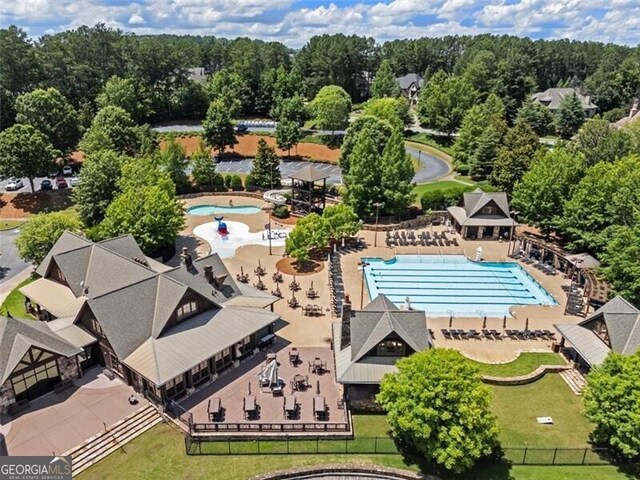 4634 Whitestone Way, Suwanee, GA 30024 - aerial view of a pool area
