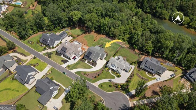 4445 Pebble Rock Dr, Cumming, GA 30041 - view of property location with nearby suburban area and a large body of water