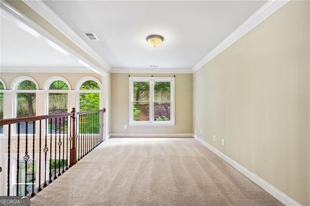 205 Camden Creek Ct, Lawrenceville, GA 30043 - unfurnished room featuring crown molding and carpet flooring