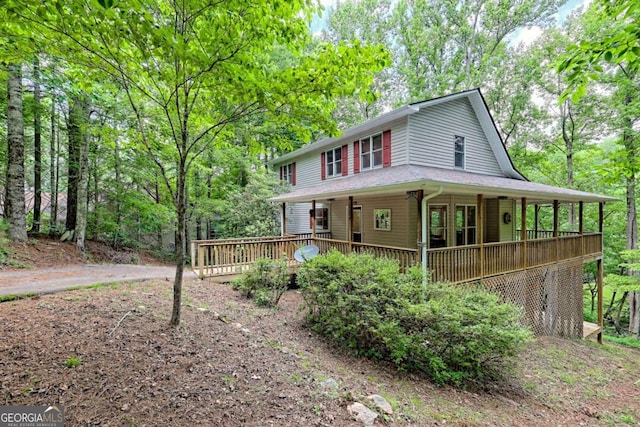 215 Souther Meadow Dr, Blairsville, GA 30512 - farmhouse-style home with covered porch