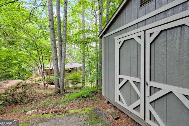 215 Souther Meadow Dr, Blairsville, GA 30512 - view of yard featuring a storage shed